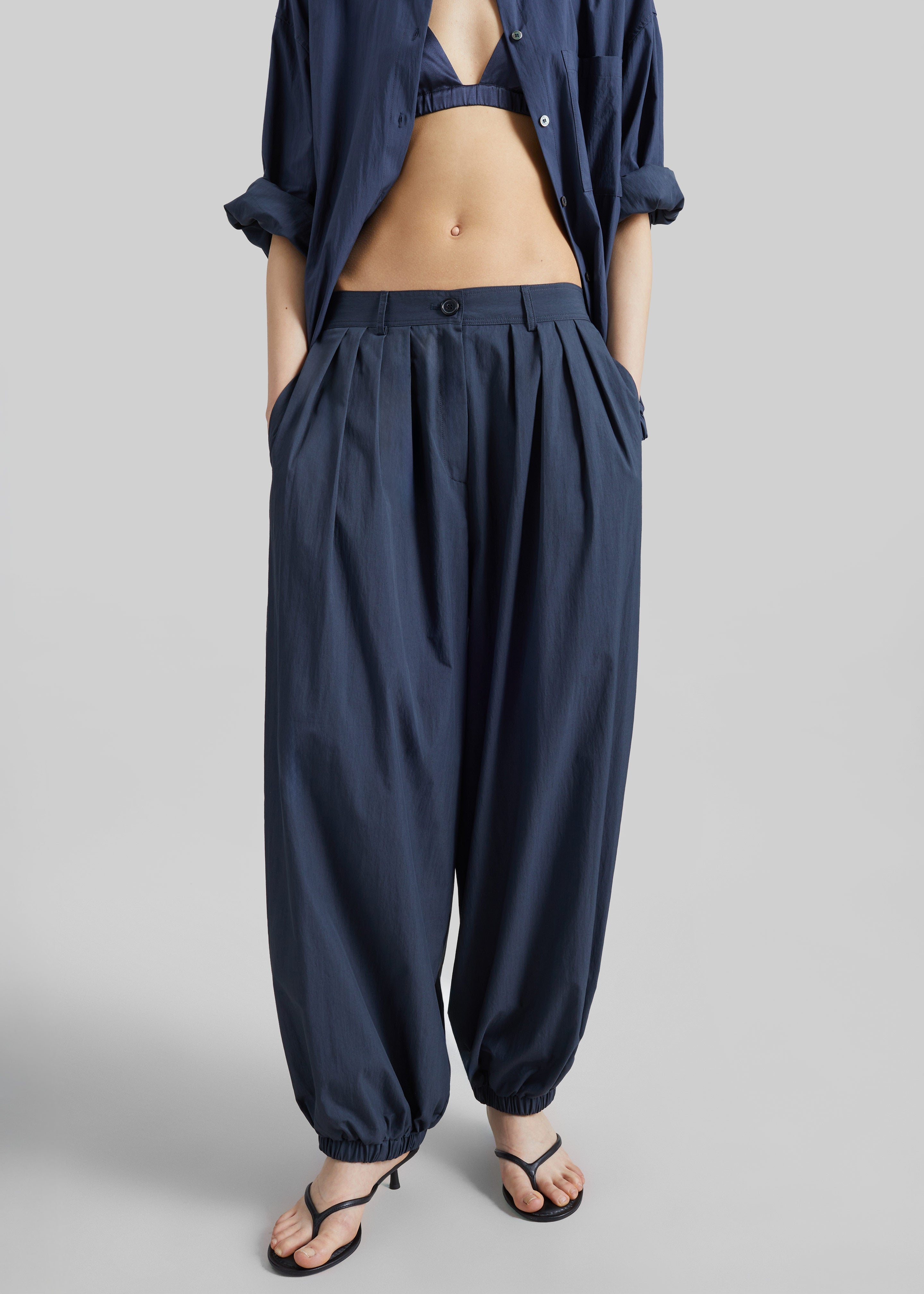 Vannes Balloon Pants - Navy
