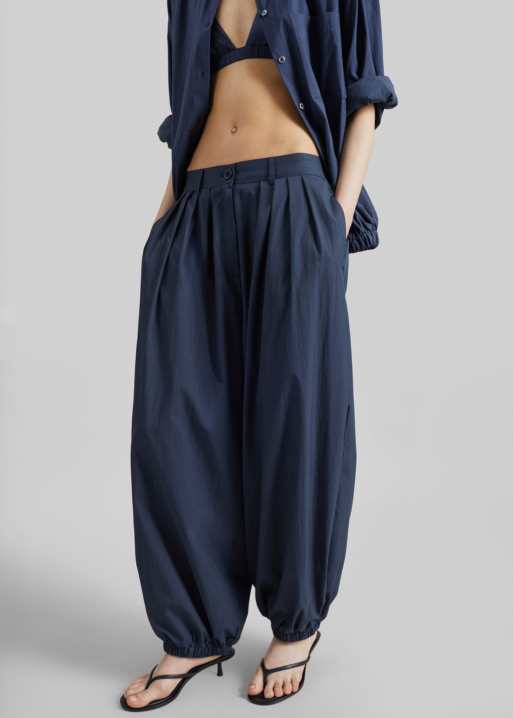 Vannes Balloon Pants - Navy