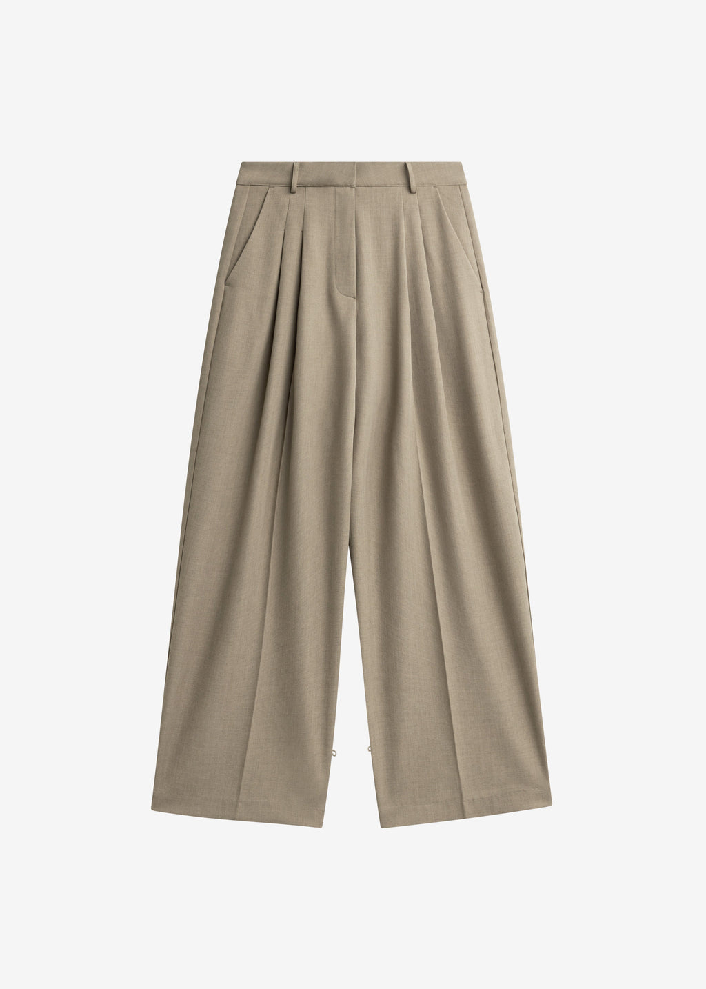 Venlo Pleated Trousers - Beige