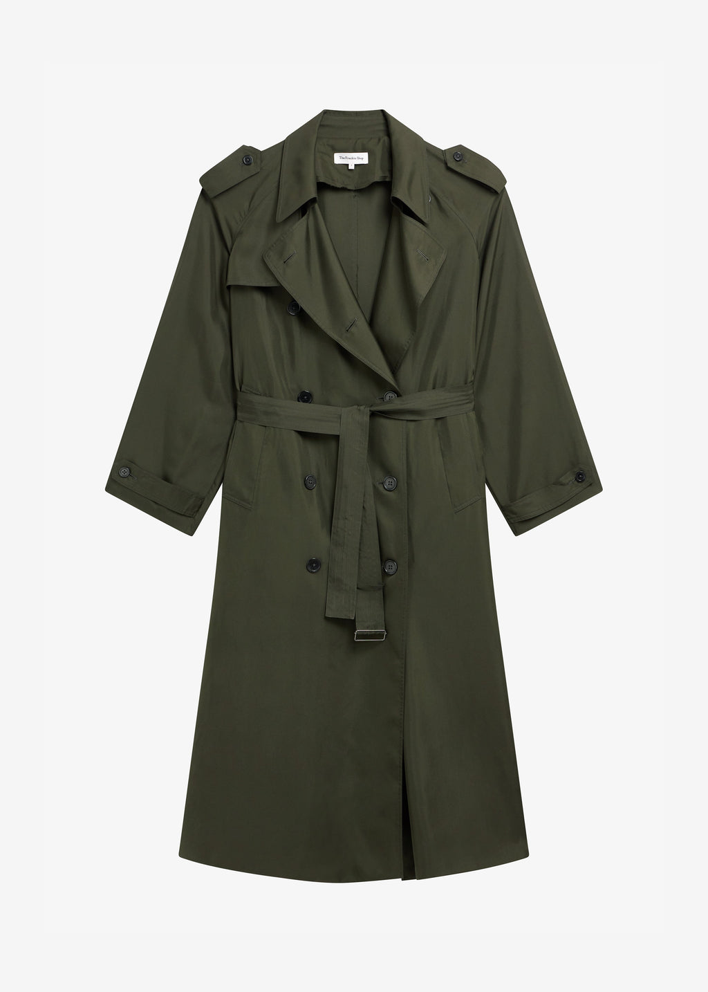 Veyron Silk Trench - Khaki