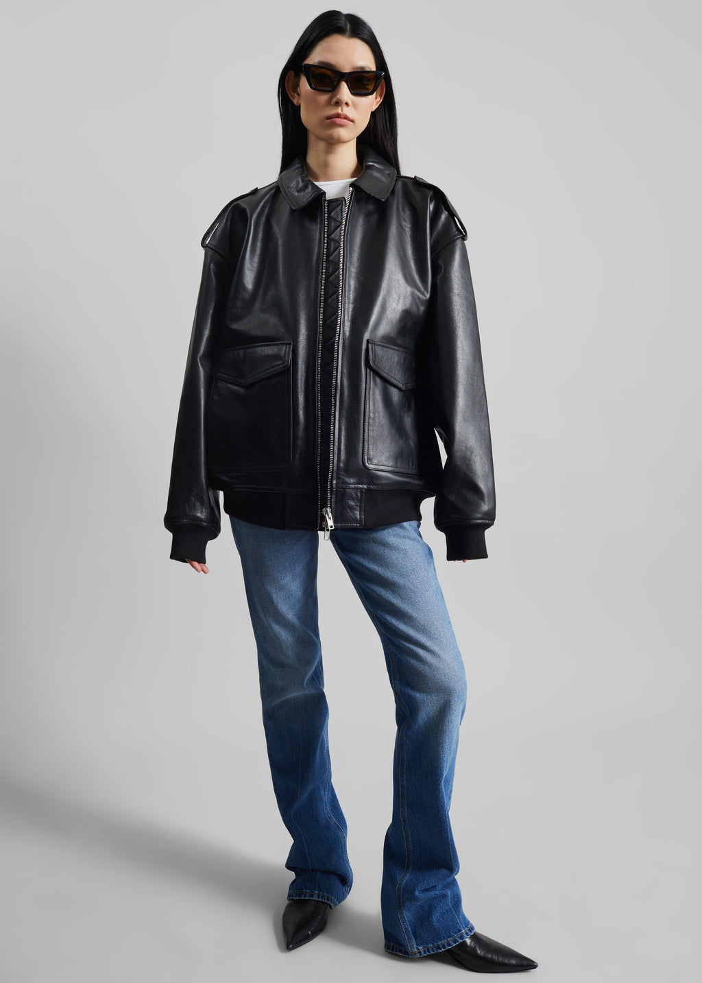Viper Leather Jacket - Black