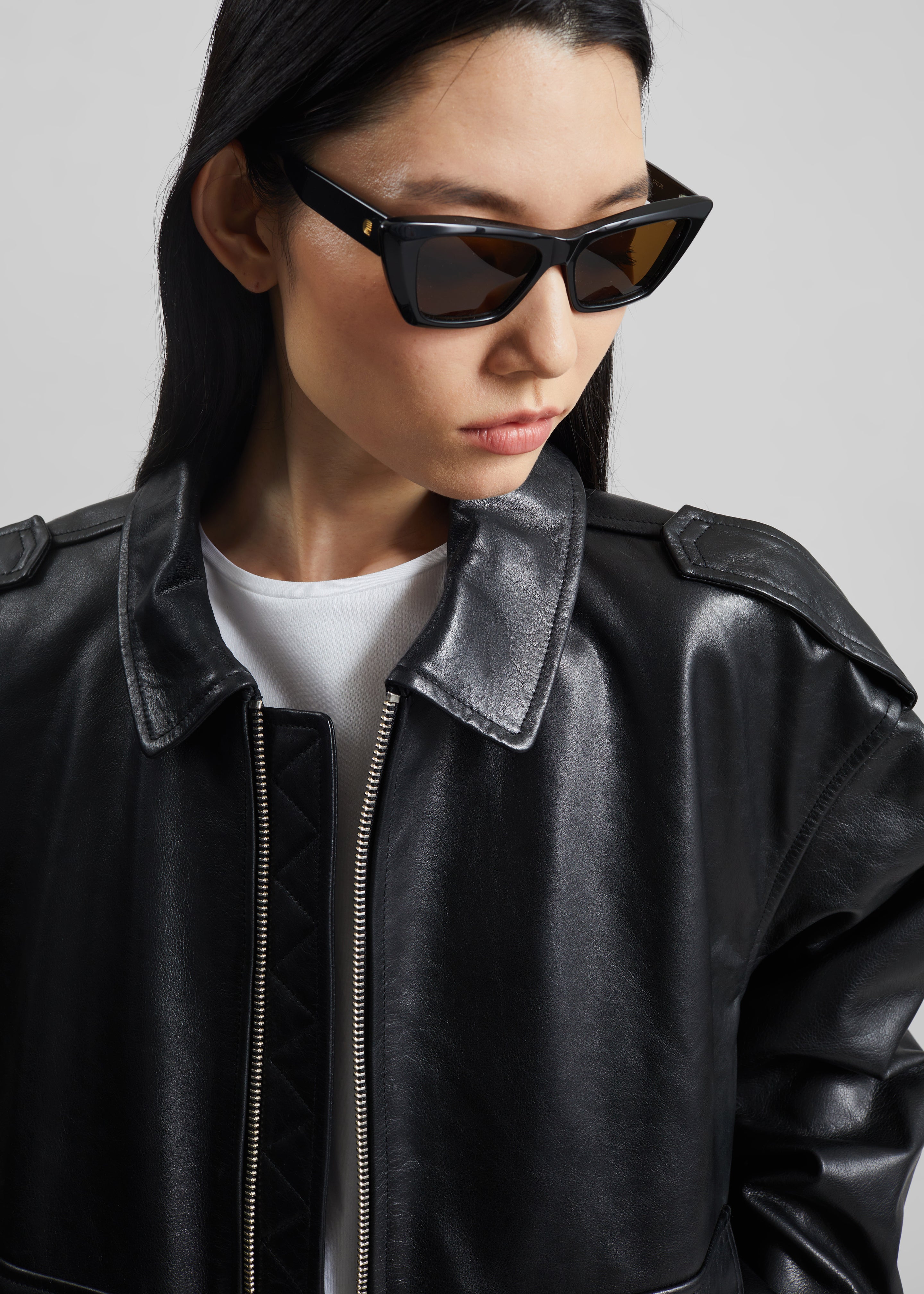 Viper Leather Jacket - Black