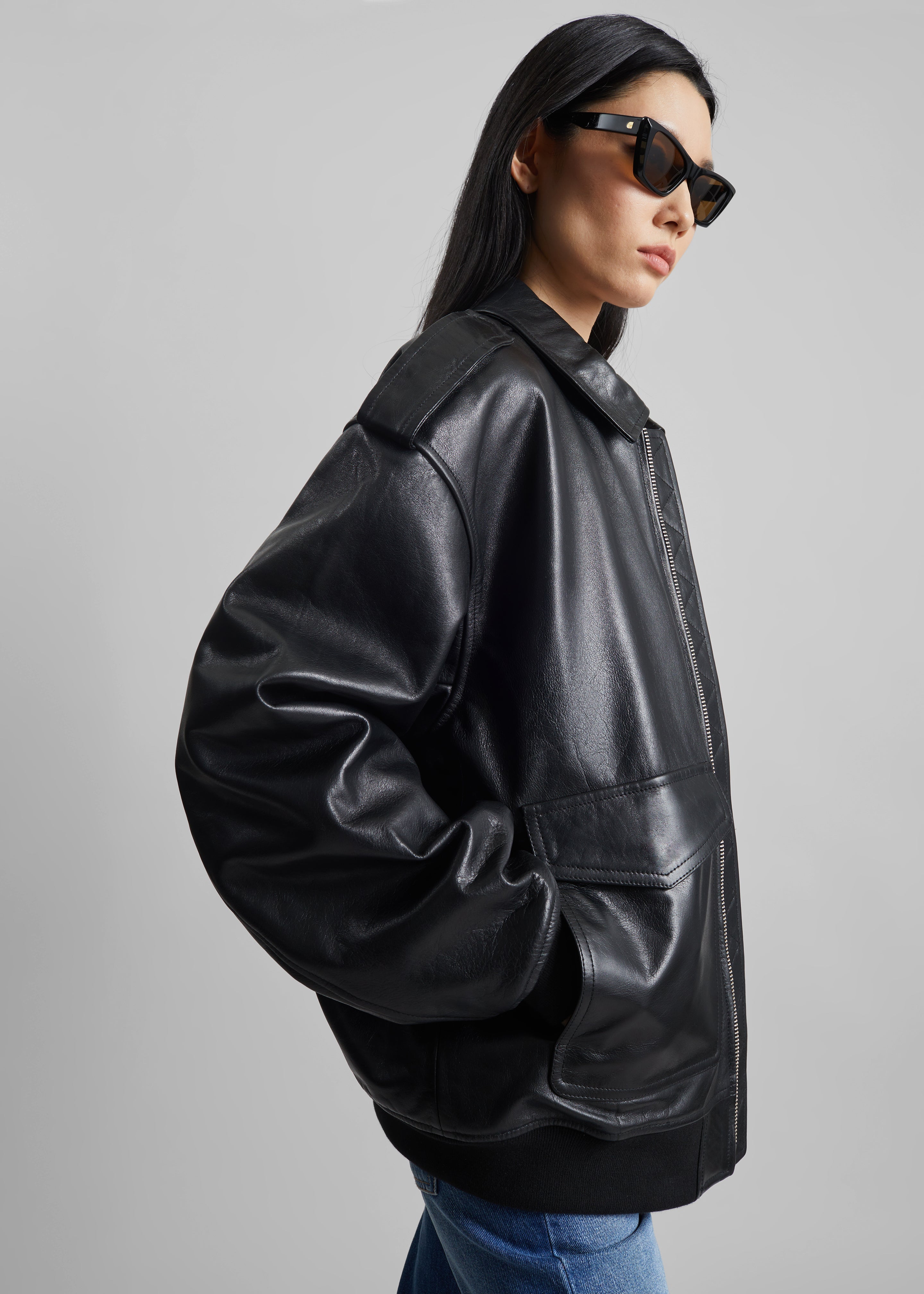 Viper Leather Jacket - Black