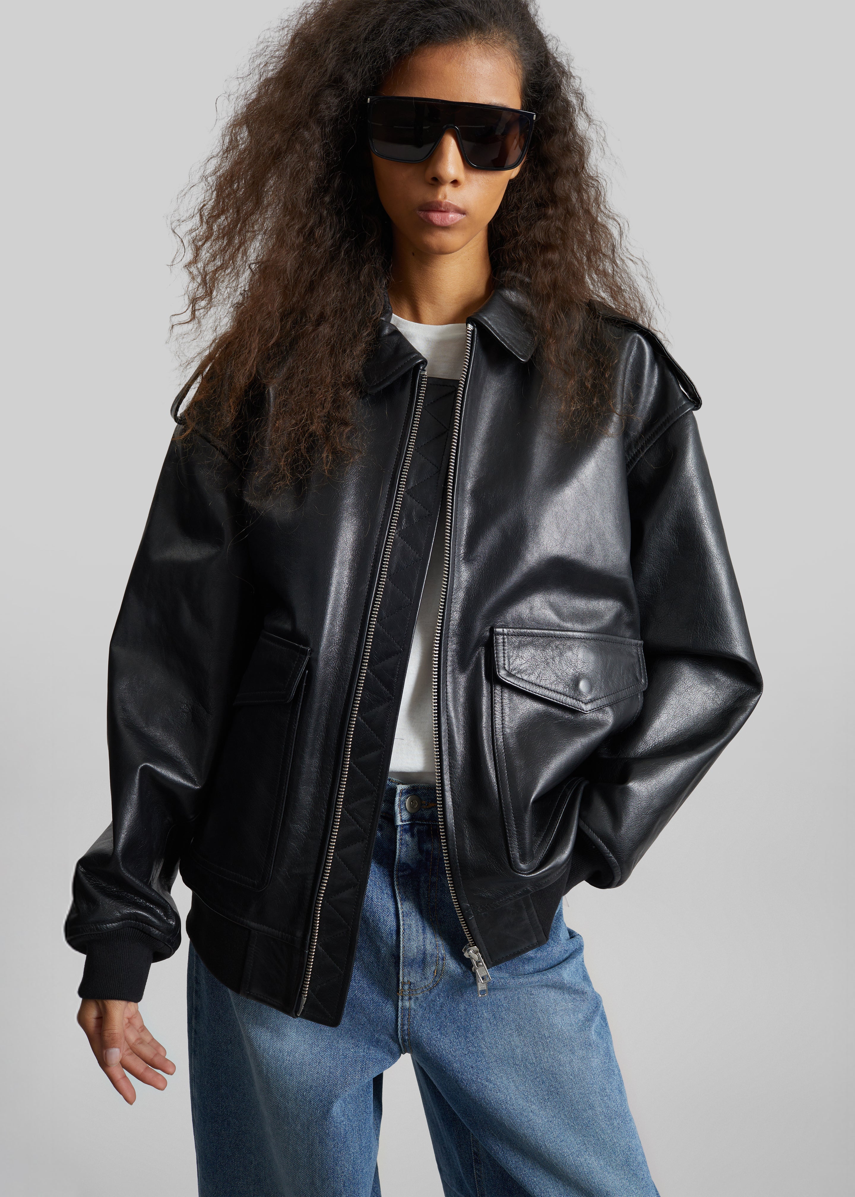 Viper Leather Jacket - Black